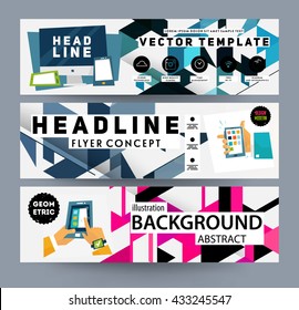 Abstract Background. Geometric Shapes and Frames for Presentation, Annual Reports, Flyers, Brochures, Leaflets, Posters, Business Cards and Document Cover Pages Design. A4 Title Sheet Template