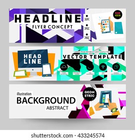 Abstract Background. Geometric Shapes and Frames for Presentation, Annual Reports, Flyers, Brochures, Leaflets, Posters, Business Cards and Document Cover Pages Design. A4 Title Sheet Template