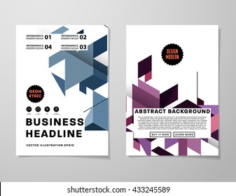 Abstract Background. Geometric Shapes and Frames for Presentation, Annual Reports, Flyers, Brochures, Leaflets, Posters, Business Cards and Document Cover Pages Design. A4 Title Sheet Template