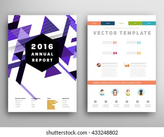 Abstract Background. Geometric Shapes and Frames for Presentation, Annual Reports, Flyers, Brochures, Leaflets, Posters, Business Cards and Document Cover Pages Design. A4 Title Sheet Template