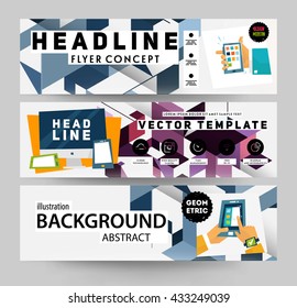 Abstract Background. Geometric Shapes and Frames for Presentation, Annual Reports, Flyers, Brochures, Leaflets, Posters, Business Cards and Document Cover Pages Design. A4 Title Sheet Template