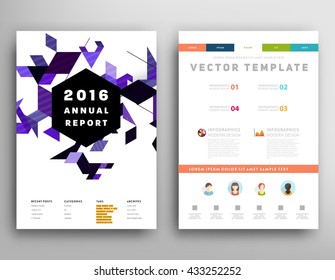 Abstract Background. Geometric Shapes and Frames for Presentation, Annual Reports, Flyers, Brochures, Leaflets, Posters, Business Cards and Document Cover Pages Design. A4 Title Sheet Template.