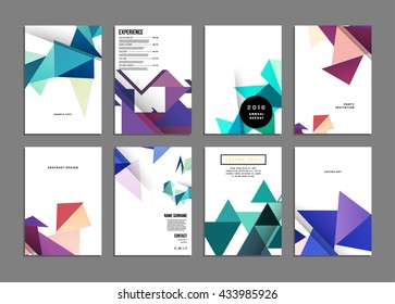 Abstract Background. Geometric Shapes and Frames for Presentation, Annual Reports, Flyers, Brochures, Leaflets, Posters, Business Cards and Document Cover Pages Design. A4 Title Sheet Template.