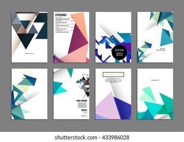 Abstract Background. Geometric Shapes and Frames for Presentation, Annual Reports, Flyers, Brochures, Leaflets, Posters, Business Cards and Document Cover Pages Design. A4 Title Sheet Template.