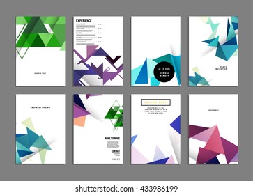 Abstract Background. Geometric Shapes and Frames for Presentation, Annual Reports, Flyers, Brochures, Leaflets, Posters, Business Cards and Document Cover Pages Design. A4 Title Sheet Template.
