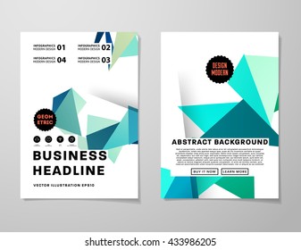 Abstract Background. Geometric Shapes and Frames for Presentation, Annual Reports, Flyers, Brochures, Leaflets, Posters, Business Cards and Document Cover Pages Design. A4 Title Sheet Template.