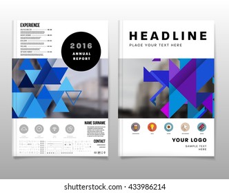 Abstract Background. Geometric Shapes and Frames for Presentation, Annual Reports, Flyers, Brochures, Leaflets, Posters, Business Cards and Document Cover Pages Design. A4 Title Sheet Template.