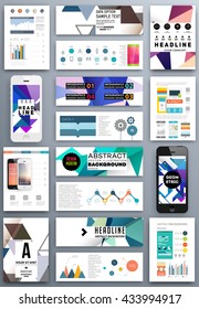 Abstract Background. Geometric Shapes and Frames for Presentation, Annual Reports, Flyers, Brochures, Leaflets, Posters, Business Cards and Document Cover Pages Design. A4 Title Sheet Template
