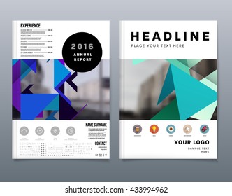 Abstract Background. Geometric Shapes and Frames for Presentation, Annual Reports, Flyers, Brochures, Leaflets, Posters, Business Cards and Document Cover Pages Design. A4 Title Sheet Template