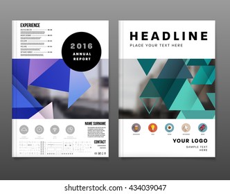 Abstract Background. Geometric Shapes and Frames for Presentation, Annual Reports, Flyers, Brochures, Leaflets, Posters, Business Cards and Document Cover Pages Design. A4 Title Sheet Template.