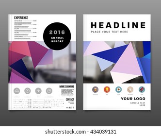 Abstract Background. Geometric Shapes and Frames for Presentation, Annual Reports, Flyers, Brochures, Leaflets, Posters, Business Cards and Document Cover Pages Design. A4 Title Sheet Template.