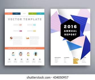 Abstract Background. Geometric Shapes and Frames for Presentation, Annual Reports, Flyers, Brochures, Leaflets, Posters, Business Cards and Document Cover Pages Design. A4 Title Sheet Template