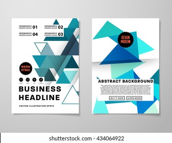Abstract Background. Geometric Shapes and Frames for Presentation, Annual Reports, Flyers, Brochures, Leaflets, Posters, Business Cards and Document Cover Pages Design. A4 Title Sheet Template.