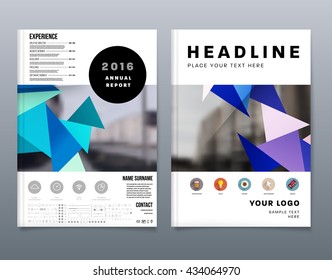 Abstract Background. Geometric Shapes and Frames for Presentation, Annual Reports, Flyers, Brochures, Leaflets, Posters, Business Cards and Document Cover Pages Design. A4 Title Sheet Template.