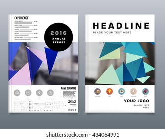 Abstract Background. Geometric Shapes and Frames for Presentation, Annual Reports, Flyers, Brochures, Leaflets, Posters, Business Cards and Document Cover Pages Design. A4 Title Sheet Template.