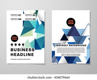Abstract Background. Geometric Shapes and Frames for Presentation, Annual Reports, Flyers, Brochures, Leaflets, Posters, Business Cards and Document Cover Pages Design. A4 Title Sheet Template.