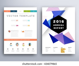 Abstract Background. Geometric Shapes and Frames for Presentation, Annual Reports, Flyers, Brochures, Leaflets, Posters, Business Cards and Document Cover Pages Design. A4 Title Sheet Template.