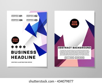 Abstract Background. Geometric Shapes and Frames for Presentation, Annual Reports, Flyers, Brochures, Leaflets, Posters, Business Cards and Document Cover Pages Design. A4 Title Sheet Template.
