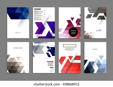 Abstract Background. Geometric Shapes and Frames for Presentation, Annual Reports, Flyers, Brochures, Leaflets, Posters, Business Cards and Document Cover Pages Design. A4 Title Sheet Template.