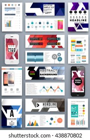 Abstract Background. Geometric Shapes and Frames for Presentation, Annual Reports, Flyers, Brochures, Leaflets, Posters, Business Cards and Document Cover Pages Design. A4 Title Sheet Template.