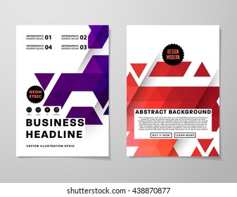 Abstract Background. Geometric Shapes and Frames for Presentation, Annual Reports, Flyers, Brochures, Leaflets, Posters, Business Cards and Document Cover Pages Design. A4 Title Sheet Template.