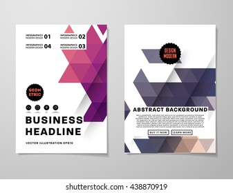 Abstract Background. Geometric Shapes and Frames for Presentation, Annual Reports, Flyers, Brochures, Leaflets, Posters, Business Cards and Document Cover Pages Design. A4 Title Sheet Template.