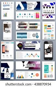 Abstract Background. Geometric Shapes and Frames for Presentation, Annual Reports, Flyers, Brochures, Leaflets, Posters, Business Cards and Document Cover Pages Design. A4 Title Sheet Template.