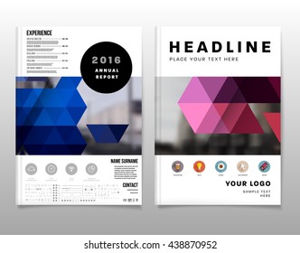 Abstract Background. Geometric Shapes and Frames for Presentation, Annual Reports, Flyers, Brochures, Leaflets, Posters, Business Cards and Document Cover Pages Design. A4 Title Sheet Template.