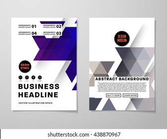 Abstract Background. Geometric Shapes and Frames for Presentation, Annual Reports, Flyers, Brochures, Leaflets, Posters, Business Cards and Document Cover Pages Design. A4 Title Sheet Template.
