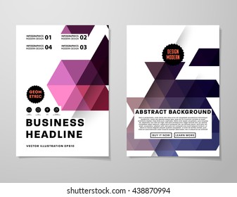Abstract Background. Geometric Shapes and Frames for Presentation, Annual Reports, Flyers, Brochures, Leaflets, Posters, Business Cards and Document Cover Pages Design. A4 Title Sheet Template.