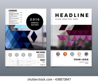 Abstract Background. Geometric Shapes and Frames for Presentation, Annual Reports, Flyers, Brochures, Leaflets, Posters, Business Cards and Document Cover Pages Design. A4 Title Sheet Template