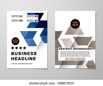 Abstract Background. Geometric Shapes and Frames for Presentation, Annual Reports, Flyers, Brochures, Leaflets, Posters, Business Cards and Document Cover Pages Design. A4 Title Sheet Template