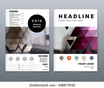 Abstract Background. Geometric Shapes and Frames for Presentation, Annual Reports, Flyers, Brochures, Leaflets, Posters, Business Cards and Document Cover Pages Design. A4 Title Sheet Template