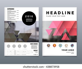 Abstract Background. Geometric Shapes and Frames for Presentation, Annual Reports, Flyers, Brochures, Leaflets, Posters, Business Cards and Document Cover Pages Design. A4 Title Sheet Template