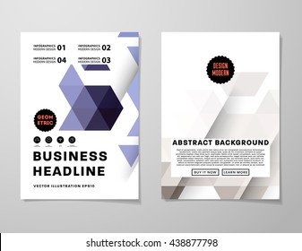 Abstract Background. Geometric Shapes and Frames for Presentation, Annual Reports, Flyers, Brochures, Leaflets, Posters, Business Cards and Document Cover Pages Design. A4 Title Sheet Template.