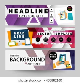 Abstract Background. Geometric Shapes and Frames for Presentation, Annual Reports, Flyers, Brochures, Leaflets, Posters, Business Cards and Document Cover Pages Design. A4 Title Sheet Template.