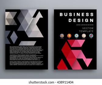 Abstract Background. Geometric Shapes and Frames for Presentation, Annual Reports, Flyers, Brochures, Leaflets, Posters, Business Cards and Document Cover Pages Design. A4 Title Sheet Template