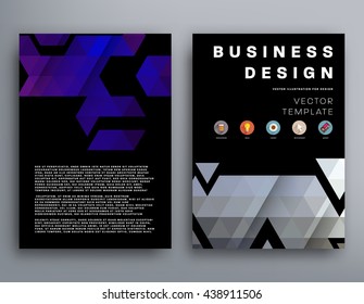 Abstract Background. Geometric Shapes and Frames for Presentation, Annual Reports, Flyers, Brochures, Leaflets, Posters, Business Cards and Document Cover Pages Design. A4 Title Sheet Template