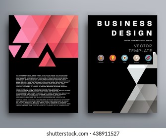 Abstract Background. Geometric Shapes and Frames for Presentation, Annual Reports, Flyers, Brochures, Leaflets, Posters, Business Cards and Document Cover Pages Design. A4 Title Sheet Template