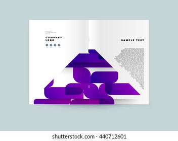 Abstract Background. Geometric Shapes and Frames for Presentation, Annual Reports, Flyers, Brochures, Leaflets, Posters, Business Cards and Document Cover Pages Design. A4 Title Sheet Template