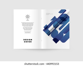 Abstract Background. Geometric Shapes and Frames for Presentation, Annual Reports, Flyers, Brochures, Leaflets, Posters, Business Cards and Document Cover Pages Design. A4 Title Sheet Template