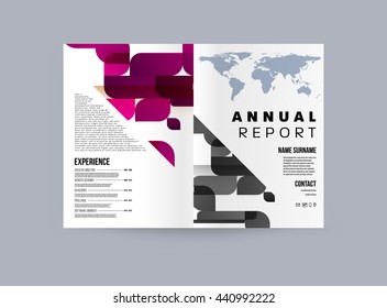 Abstract Background. Geometric Shapes and Frames for Presentation, Annual Reports, Flyers, Brochures, Leaflets, Posters, Business Cards and Document Cover Pages Design. A4 Title Sheet Template