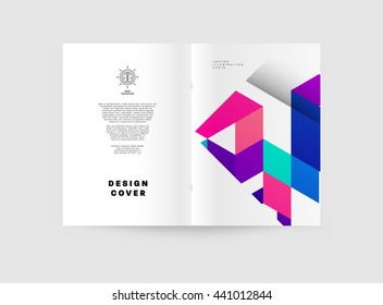 Abstract Background. Geometric Shapes and Frames for Presentation, Annual Reports, Flyers, Brochures, Leaflets, Posters, Business Cards and Document Cover Pages Design. A4 Title Sheet Template