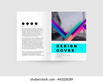 Abstract Background. Geometric Shapes and Frames for Presentation, Annual Reports, Flyers, Brochures, Leaflets, Posters, Business Cards and Document Cover Pages Design. A4 Title Sheet Template