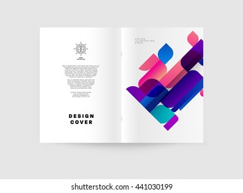 Abstract Background. Geometric Shapes and Frames for Presentation, Annual Reports, Flyers, Brochures, Leaflets, Posters, Business Cards and Document Cover Pages Design. A4 Title Sheet Template