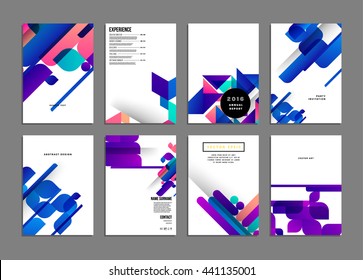 Abstract Background. Geometric Shapes and Frames for Presentation, Annual Reports, Flyers, Brochures, Leaflets, Posters, Business Cards and Document Cover Pages Design. A4 Title Sheet Template