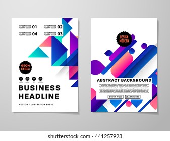 Abstract Background. Geometric Shapes and Frames for Presentation, Annual Reports, Flyers, Brochures, Leaflets, Posters, Business Cards and Document Cover Pages Design. A4 Title Sheet Template