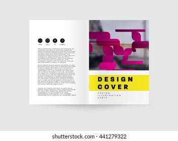 Abstract Background. Geometric Shapes and Frames for Presentation, Annual Reports, Flyers, Brochures, Leaflets, Posters, Business Cards and Document Cover Pages Design. A4 Title Sheet Template