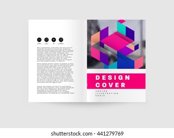 Abstract Background. Geometric Shapes and Frames for Presentation, Annual Reports, Flyers, Brochures, Leaflets, Posters, Business Cards and Document Cover Pages Design. A4 Title Sheet Template