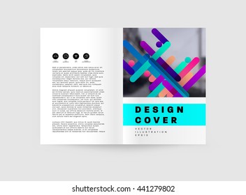 Abstract Background. Geometric Shapes and Frames for Presentation, Annual Reports, Flyers, Brochures, Leaflets, Posters, Business Cards and Document Cover Pages Design. A4 Title Sheet Template